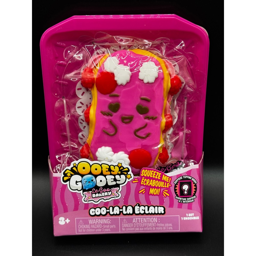 Just Play Ooey Gooey Le Goo Bakery Goo-La-La Eclair Squishy Sensory Toy‎ Pink